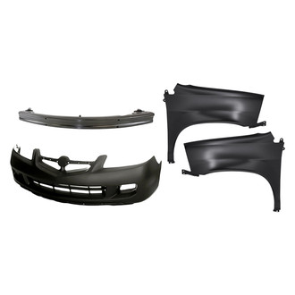Replacement - 4-Piece (Front Bumper Cover, Front Driver and Passenger Side Fender, Front Bumper Reinforcement) (Standard Line)