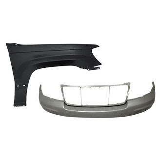 Replacement - 2-Piece (Front Bumper Cover, Front Passenger Side Fender) (Standard Line)