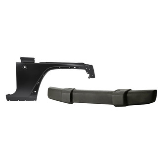 Replacement - 2-Piece (Front Bumper Cover, Front Passenger Side Fender) (Standard Line)