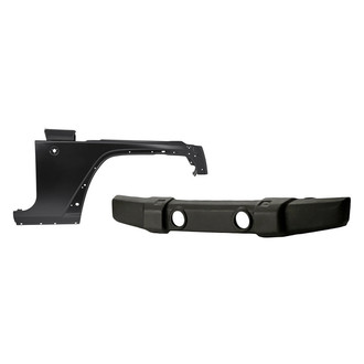 Replacement - 2-Piece (Front Bumper Cover, Front Passenger Side Fender) (Standard Line)