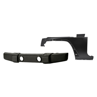 Replacement - 2-Piece (Front Bumper Cover, Front Driver Side Fender) (Standard Line)