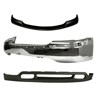 Replacement - 3-Piece (Front Bumper Face Bar, Front Bumper Air Deflector, Front Upper Bumper Cover) (Standard Line)