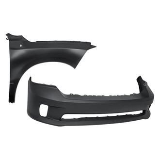 Replacement - 2-Piece (Front Bumper Cover, Front Passenger Side Fender) (Standard Line)