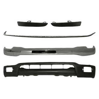 Replacement - 5-Piece (Front Bumper Face Bar, Front Bumper Valance, Front Upper and Lower Inner and Outer Bumper Filler) (Standard Line)