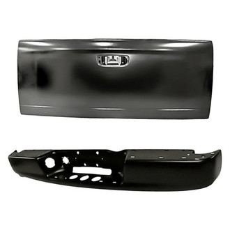 Replacement - 2-Piece (Rear Bumper Face Bar, Tailgate) (Standard Line)