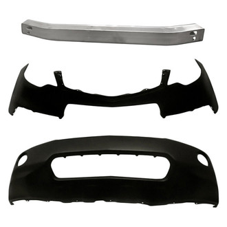 Replacement - 3-Piece (Front Upper and Lower Bumper Cover, Front Bumper Reinforcement) (Standard Line)