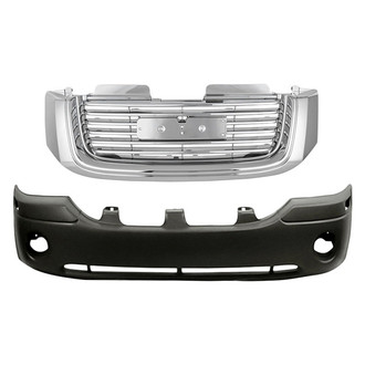 Replacement - 2-Piece (Front Bumper Cover, Grille) (Standard Line)