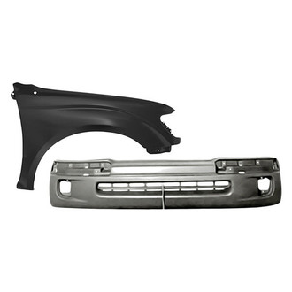 Replacement - 2-Piece (Front Bumper Cover, Front Passenger Side Fender) (Standard Line)