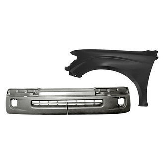 Replacement - 2-Piece (Front Bumper Cover, Front Driver Side Fender) (Standard Line)