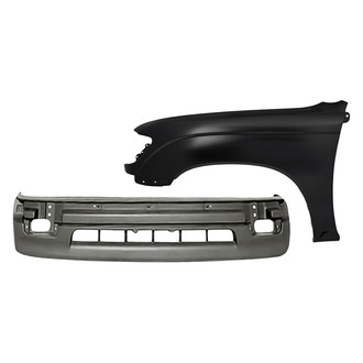 Replacement - 2-Piece (Front Bumper Cover, Front Driver Side Fender) (Standard Line)