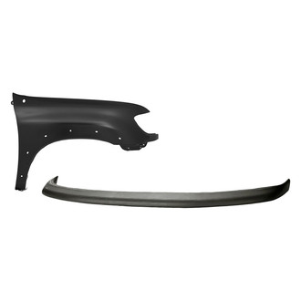Replacement - 2-Piece (Front Upper Bumper Cover, Front Passenger Side Fender) (Standard Line)