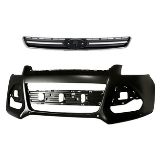 Replacement - 2-Piece (Front Bumper Cover, Grille) (CAPA Certified)