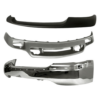 Replacement - 3-Piece (Front Bumper Face Bar, Front Bumper Air Deflector, Front Upper Bumper Cover) (Standard Line)