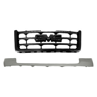 Replacement - 2-Piece (Front Upper Bumper Cover, Grille) (Standard Line)