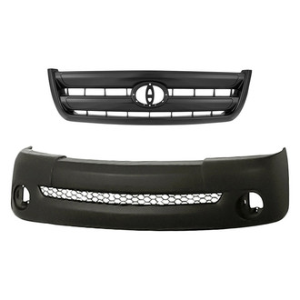 Replacement - 2-Piece (Front Bumper Cover, Grille) (Standard Line)