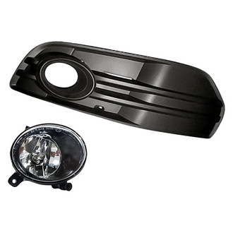Replacement - 2-Piece (Passenger Side Fog Light, Front Passenger Side Fog Light Bezel) (Standard Line)
