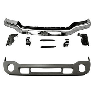 Replacement - 2-Piece (Front Lower Bumper Cover, Front Bumper Face Bar) (Standard Line)