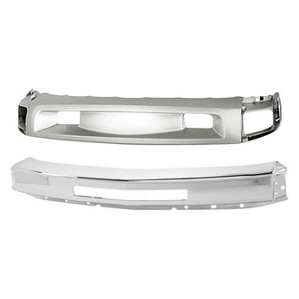 Replacement - 2-Piece (Front Bumper Face Bar, Front Bumper Deflector) (Standard Line)