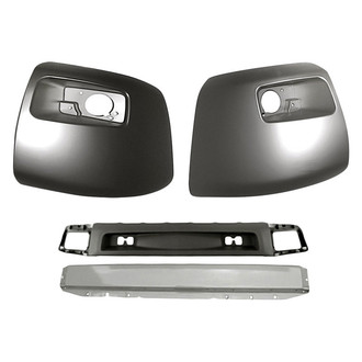 Replacement - 4-Piece (Front Bumper Reinforcement, Front Bumper Air Deflector, Front Inner and Outer Bumper End) (Standard Line)