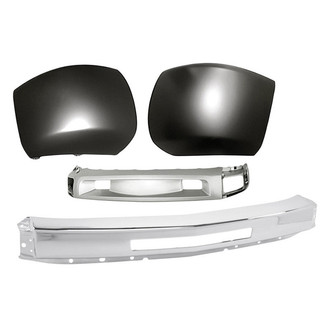 Replacement - 4-Piece (Front Bumper Face Bar, Front Bumper Deflector, Front Inner and Outer Bumper End) (Standard Line)