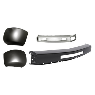Replacement - 4-Piece (Front Bumper Face Bar, Front Bumper Deflector, Front Inner and Outer Bumper End) (Standard Line)