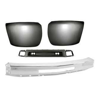 Replacement - 4-Piece (Front Bumper Face Bar, Front Bumper Air Deflector, Front Inner and Outer Bumper End) (Standard Line)