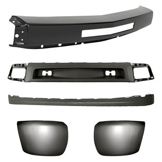 Replacement - 5-Piece (Front Bumper Face Bar, Front Bumper Air Deflector, Front Bumper Deflector Extension, Front Inner and Outer Bumper End) (Standard Line)