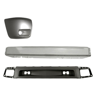Replacement - 3-Piece (Front Bumper Reinforcement, Front Bumper Air Deflector, Front Driver Side Bumper End) (Standard Line)