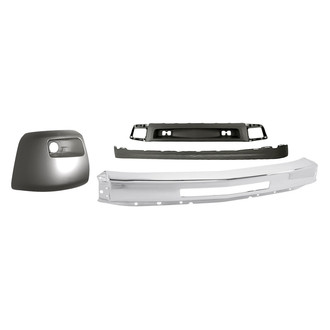 Replacement - 4-Piece (Front Bumper Face Bar, Front Bumper Air Deflector, Front Bumper Deflector Extension, Front Driver Side Bumper End) (Standard Line)