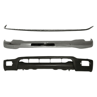 Replacement - 3-Piece (Front Bumper Face Bar, Front Bumper Valance, Front Upper Bumper Filler) (Standard Line)