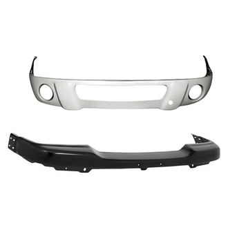 Replacement - 2-Piece (Front Bumper Face Bar, Front Bumper Valance) (Standard Line)