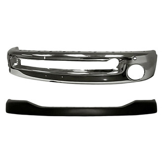 Replacement - 2-Piece (Front Upper Bumper Cover, Front Bumper Face Bar) (Standard Line)