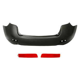 Replacement - 3-Piece (Rear Upper Bumper Cover, Rear Driver Side / Passenger Side Bumper Reflector) (Standard Line)