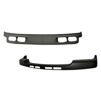 Replacement - 2-Piece (Front Bumper Air Deflector, Front Upper Bumper Valance) (Standard Line)