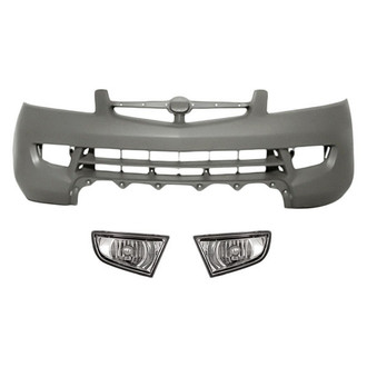 Replacement - 3-Piece (Front Bumper Cover, Driver and Passenger Side Fog Light Lens and Housing) (Standard Line)