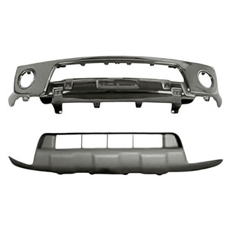 Replacement - 2-Piece (Front Bumper Face Bar, Front Lower Bumper Cover) (Standard Line)