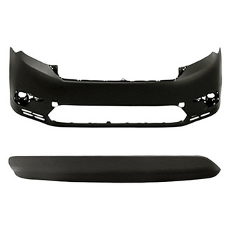 Replacement - 2-Piece (Front and Rear Lower Bumper Cover) (CAPA Certified)