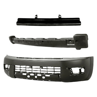 Replacement - 3-Piece (Front Bumper Cover, Front Bumper Reinforcement, Front Bumper Absorber) (Standard Line)