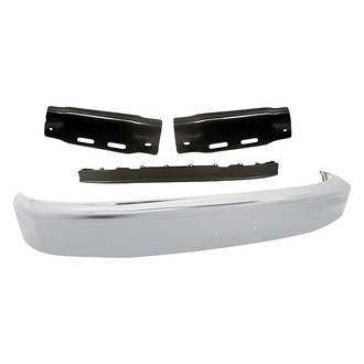 Replacement - 4-Piece (Front Bumper, Front Bumper Valance, Front Driver and Passenger Side Bumper Mounting Arm) (Standard Line)