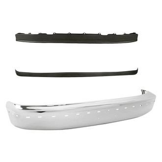 Replacement - 3-Piece (Front Bumper, Front Bumper Valance, Front Bumper Impact Strip) (Standard Line)