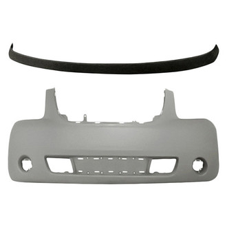 Replacement - 2-Piece (Front Bumper Cover, Front Lower Bumper Cover Extension) (Standard Line)