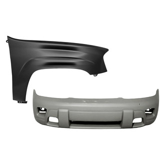 Replacement - 2-Piece (Front Bumper Cover, Front Passenger Side Fender) (Standard Line)