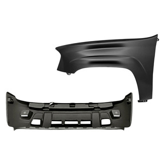 Replacement - 2-Piece (Front Bumper Cover, Front Driver Side Fender) (Standard Line)