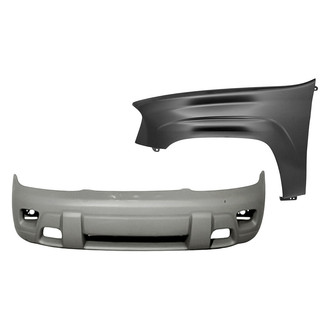 Replacement - 2-Piece (Front Bumper Cover, Front Driver Side Fender) (Standard Line)
