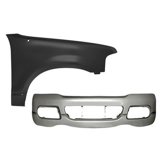 Replacement - 2-Piece (Front Bumper Cover, Front Passenger Side Fender) (Standard Line)
