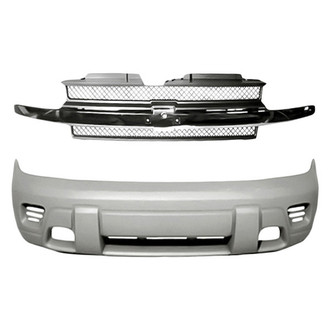 Replacement - 2-Piece (Front Bumper Cover, Grille) (Standard Line)