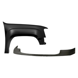 Replacement - 2-Piece (Front Upper Bumper Cover, Front Passenger Side Fender) (CAPA Certified)