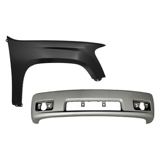 Replacement - 2-Piece (Front Bumper Cover, Front Passenger Side Fender) (Standard Line)