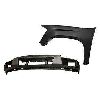 Replacement - 2-Piece (Front Lower Bumper Cover, Front Driver Side Fender) (CAPA Certified)