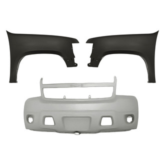 Replacement - 3-Piece (Front Bumper Cover, Front Driver and Passenger Side Fender)